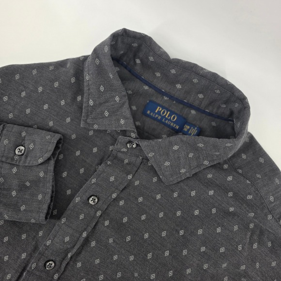 Polo Ralph Lauren Other - Polo Ralph Lauren Button Down Mens 2XB Heritage Cotton Herringbone Grey Classic